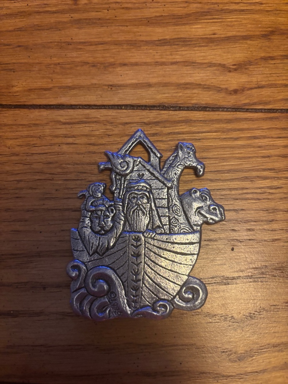Silver Noah’s Ark  Ship Wall Accent - Decorative Home Wall Decor